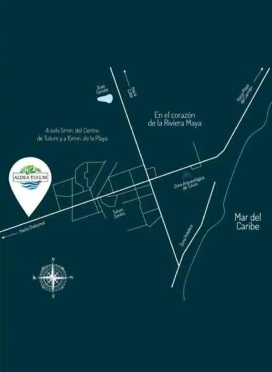 Mapa de ubicación de Casa Girasol Tulum